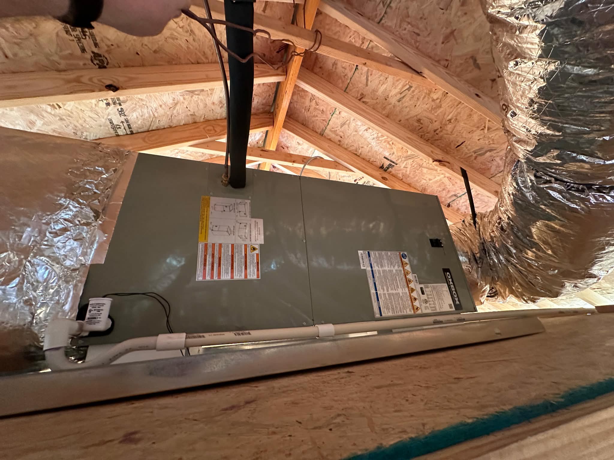 Attic Air Handler Install